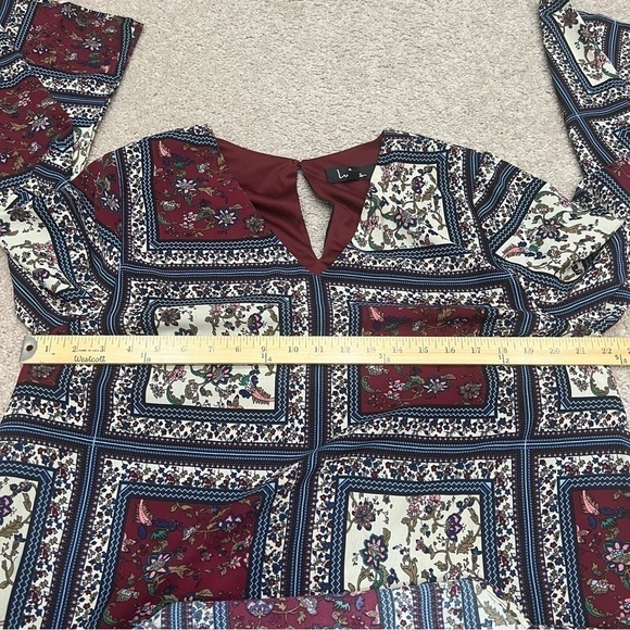 Lulus Mini Dress Knees Patchwork Women’s Size XL - Picture 11 of 12